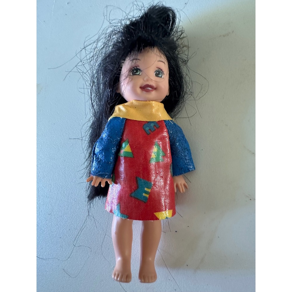Vintage Mattel Doll Black Hair Blue‎ Eyes 1994